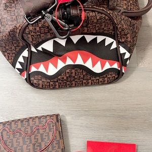 SprayGround Mini Duffle Bag and Wallet set brand new